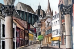 Aachen-Wasserleitung-aquarell