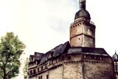 Burg-aquarell