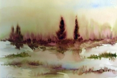 Landschaft-im-Regen-aquarell
