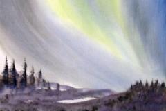 Nordlicht-aquarell