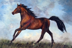Pferd-braun-acryl