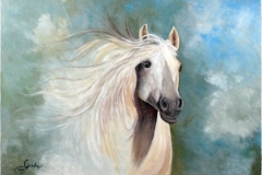 Pferd-weis-acryl